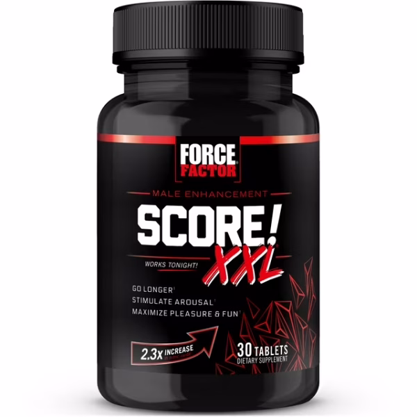 Force Factor Score! XXL Nitric Oxide Booster Supplement for Men, 30 Tablets